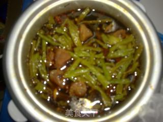 豆角炖腊肠的做法步骤：5