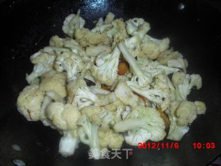干炒菜花的做法步骤：5
