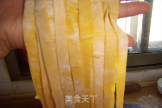 南瓜豆浆手擀面的做法步骤：5