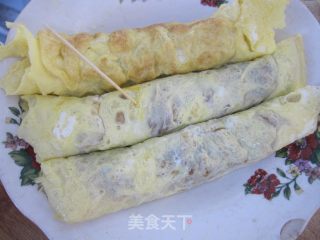 黄金鸡肉蛋卷的做法步骤：8