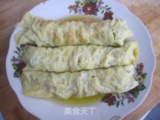 黄金鸡肉蛋卷的做法步骤：10