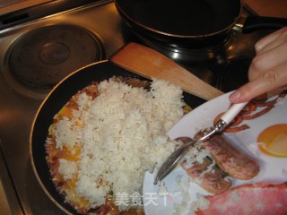色香味俱全的私房蛋炒饭的做法步骤：4