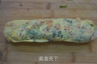 山寨日式蛋烧-【葱花厚蛋卷】的做法步骤：8