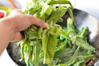 椒香莴苣叶的做法步骤：7