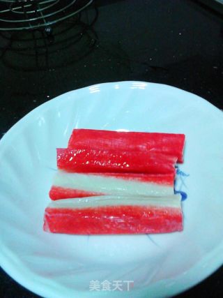 蚝汁蟹柳西兰花的做法步骤：3