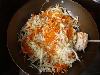 素食小炒——胡萝卜菜丝的做法步骤：7