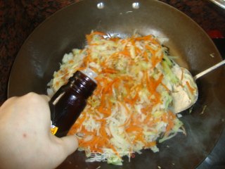 素食小炒——胡萝卜菜丝的做法步骤：8