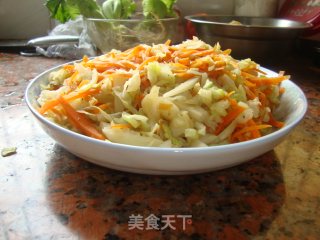 素食小炒——胡萝卜菜丝的做法步骤：11