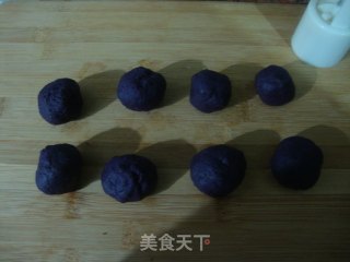 紫薯冰皮月饼的做法步骤：10