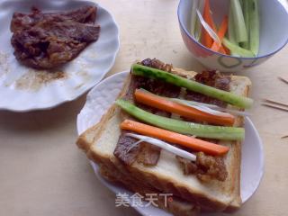 肥牛吐司卷的做法步骤：7