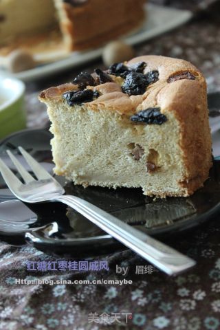 红糖红枣桂圆戚风的做法步骤：15