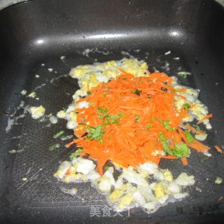 蔬菜炒饭的做法步骤：4