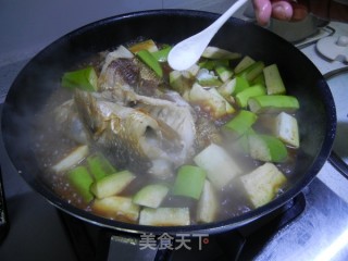 茄子红烧鯔鱼的做法步骤：7