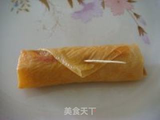 鲜竹腐皮卷的做法步骤：6