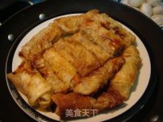 鲜竹腐皮卷的做法步骤：8