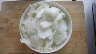 醋溜白菜帮的做法步骤：2