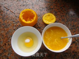 橙子蒸蛋的做法步骤：3