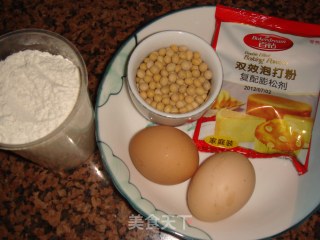 豆渣铜锣烧的做法步骤：1