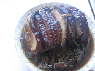 梅菜扣肉的做法步骤：16