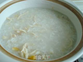 栗子鸡丝粥的做法步骤：10