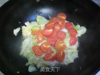 清炒小番茄卷心菜的做法步骤：9