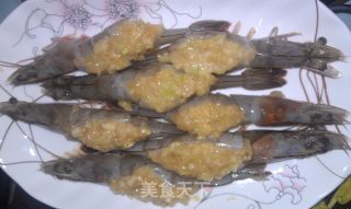 蒜蓉开背虾的做法步骤：2