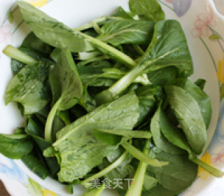 金针油菜鸭腿面的做法步骤：3