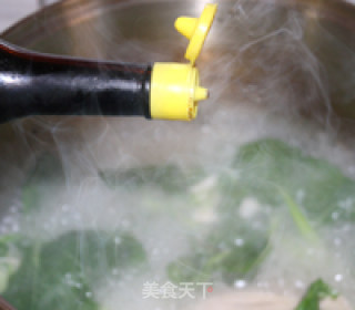 金针油菜鸭腿面的做法步骤：10