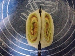 给冬天一抹嫩绿——蒸馒头之四：双色花生卷的做法步骤：12