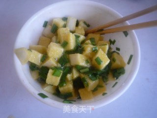 韭香炒馒头的做法步骤：6