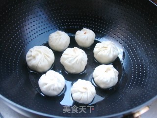 豆浆用吃的——豆浆素馅水煎包的做法步骤：13
