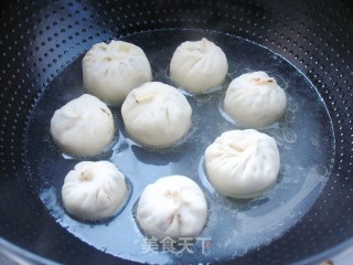 豆浆用吃的——豆浆素馅水煎包的做法步骤：14