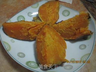 微波地瓜的做法步骤：4