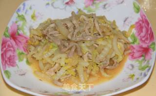 白菜炒肉丝的做法步骤：9