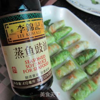 蚝油翡脆包菜卷的做法步骤：10