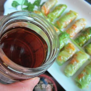 蚝油翡脆包菜卷的做法步骤：11