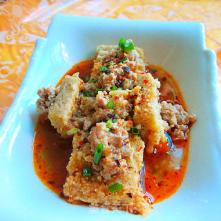 清蒸肉末霉豆腐渣的做法步骤：11