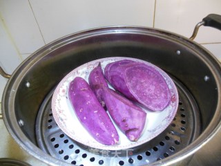 紫薯白菜蒸饺——靓的有一套的做法步骤：8