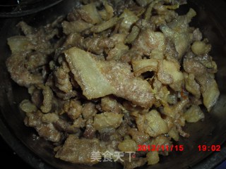 蒜薹炒肉的做法步骤：12