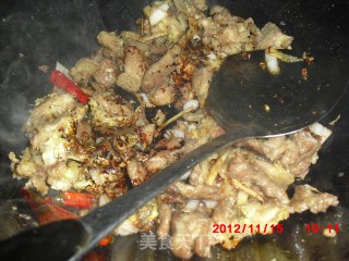 蒜薹炒肉的做法步骤：15