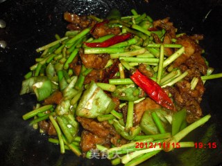 蒜薹炒肉的做法步骤：22