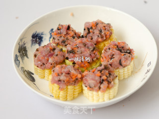 玉米夹肉饼的做法步骤：11