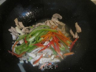 家常炒面-杏鲍菇肉丝炒面的做法步骤：7
