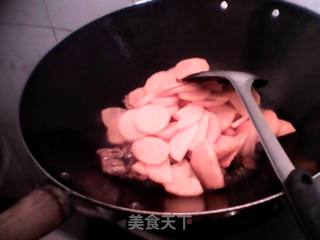 胡萝卜炒肉的做法步骤：3