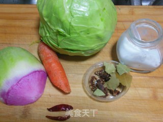 貌美如花——萝卜泡菜的做法步骤：1