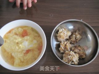 宝宝的最爱：有饭有菜有肉的大米小米珍珠丸子的做法步骤：5