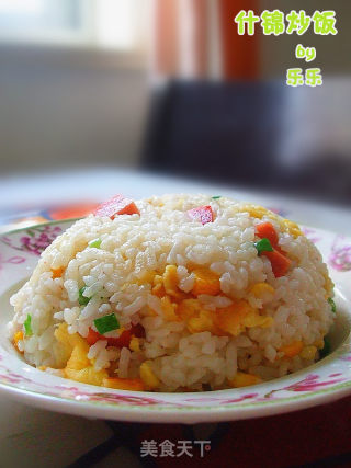 什锦炒饭的做法步骤：6