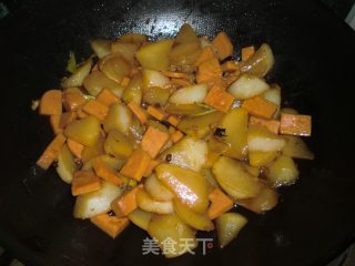午餐火腿烧萝卜的做法步骤：10