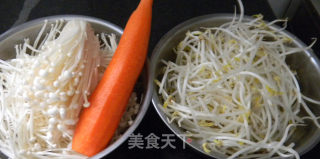 金针拌银芽的做法步骤：1