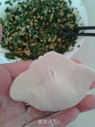 鲜美多汁——韭菜鸡蛋虾皮饺子的做法步骤：5